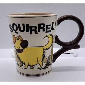 Disney Pixar Up Dug Squirrel Kevin Coffee Mug Tan Brown Ceramic Collectible Cup